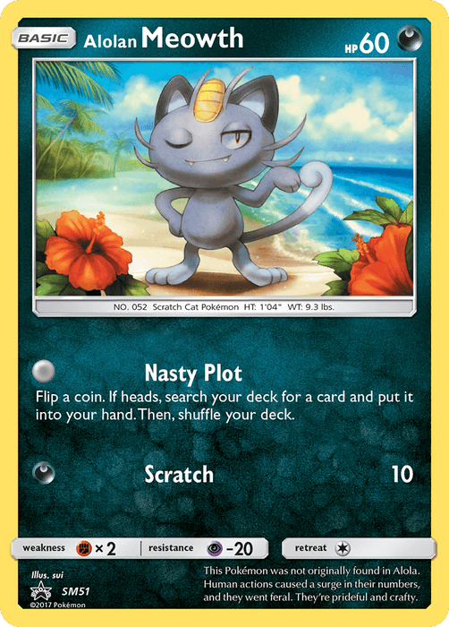 Alolan Meowth (SM51) [Sun & Moon: Black Star Promos] - for just $1.30! 