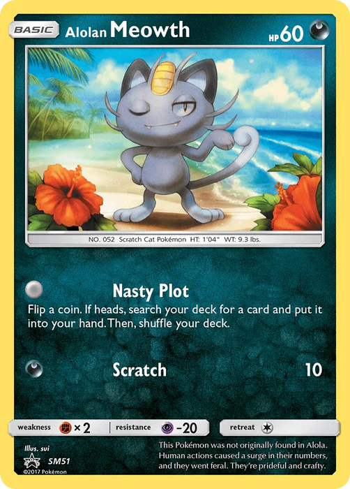 Alolan Meowth (SM51) [Sun & Moon: Black Star Promos] - for just $1.70! 