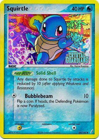 Squirtle (64/100) (Stamped) [EX: Crystal Guardians] - for just $41.70! 
