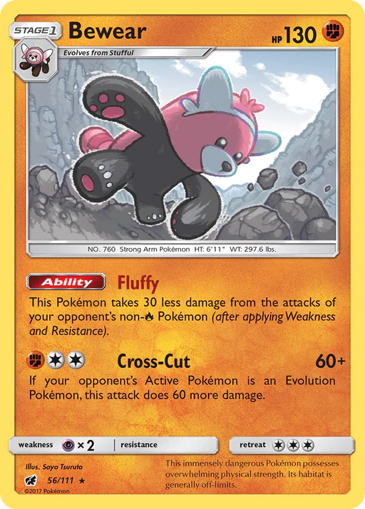 Bewear (56/111) [Sun & Moon: Crimson Invasion] - for just $0.15! 