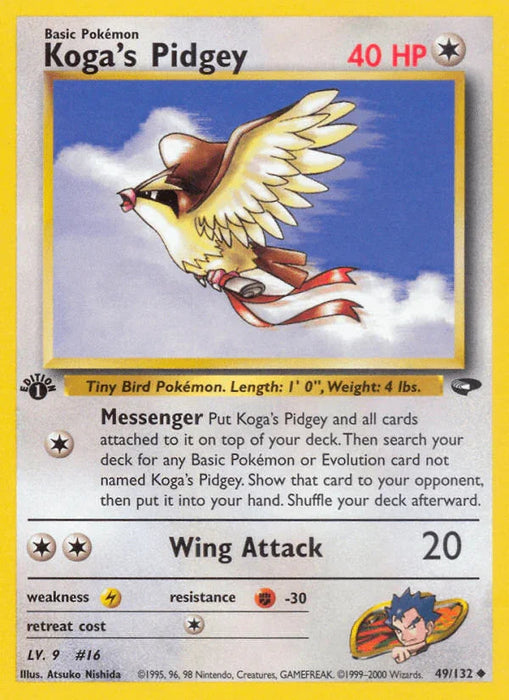 Koga's Pidgey (49/132) [Gym Challenge 1st Edition] - for just $1.20! 