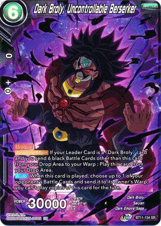 Dark Broly, Uncontrollable Berserker (BT11-134) [Vermilion Bloodline 2nd Edition] - for just $0.15! 