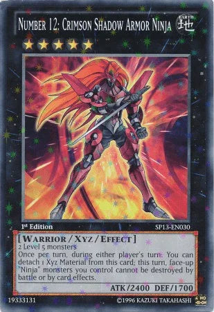 Number 12: Crimson Shadow Armor Ninja [SP13-EN030] Starfoil Rare - for just $0.80! 