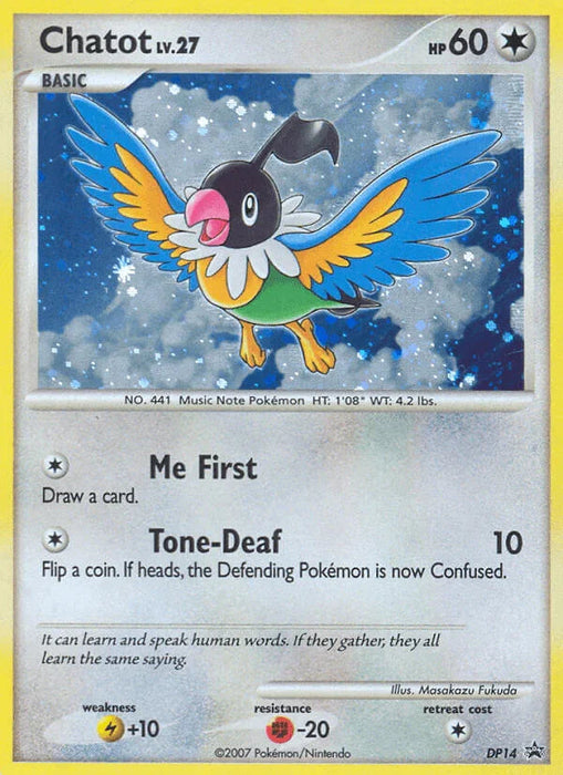 Chatot (DP14) [Diamond & Pearl: Black Star Promos] - for just $7.55! 
