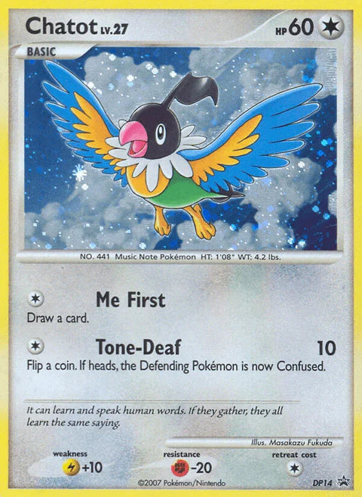 Chatot (DP14) [Diamond & Pearl: Black Star Promos] - for just $7.55! 