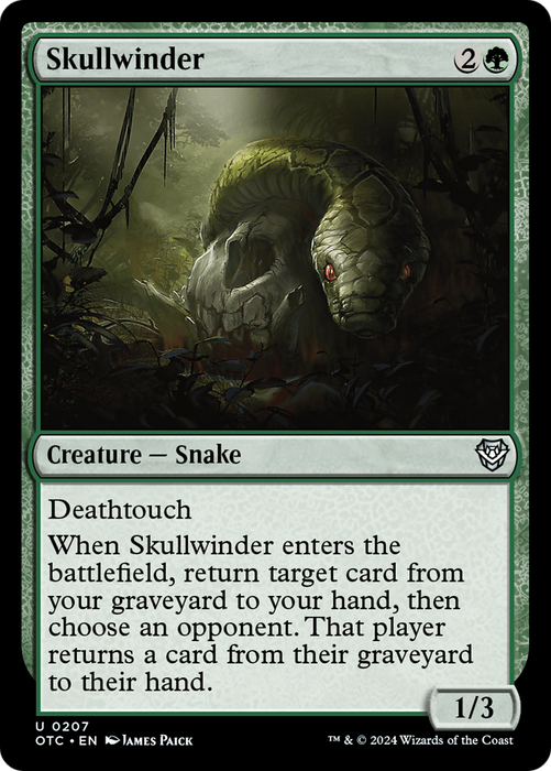 Skullwinder (OTC-207) - Outlaws of Thunder Junction Commander - for just $0.08! 