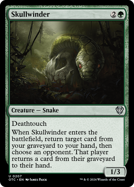 Skullwinder (OTC-207) - Outlaws of Thunder Junction Commander - for just $0.08! 