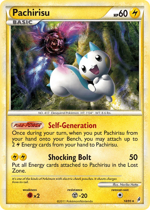Pachirisu (18/95) [HeartGold & SoulSilver: Call of Legends] - for just $3.15! 