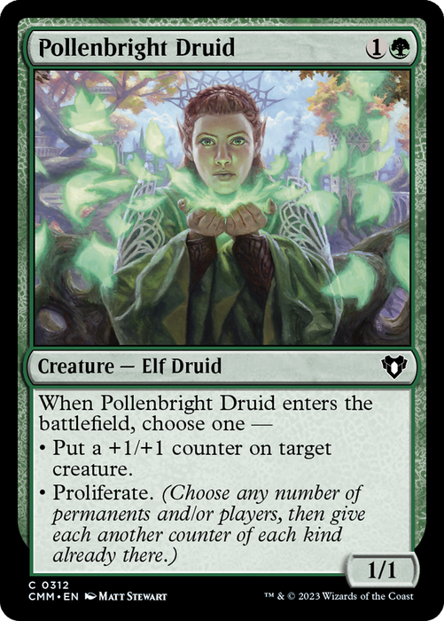 Pollenbright Druid (CMM-312) - Commander Masters - for just $0.05! 