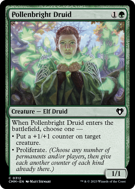 Pollenbright Druid (CMM-312) - Commander Masters - for just $0.05! 