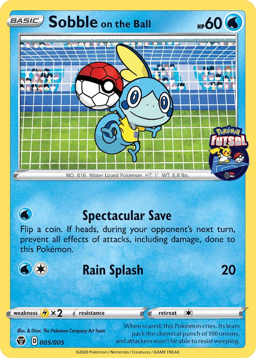 Sobble on the Ball (005/005) [Pokemon Futsal Collection] - for just $14.85! 
