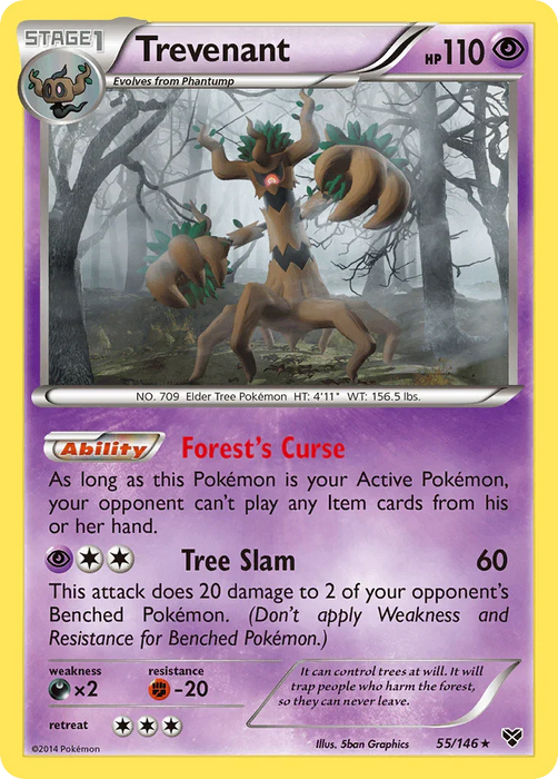 Trevenant (55/146) [XY: Base Set] - for just $1.65! 