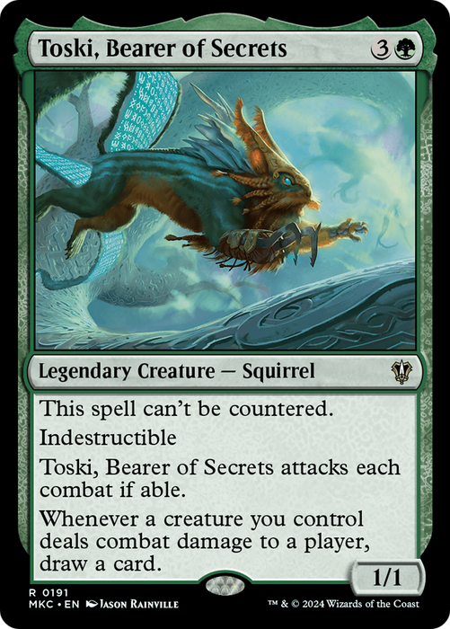 Toski, Bearer of Secrets (MKC-191) - Murders at Karlov Manor Commander - for just $1.06! 