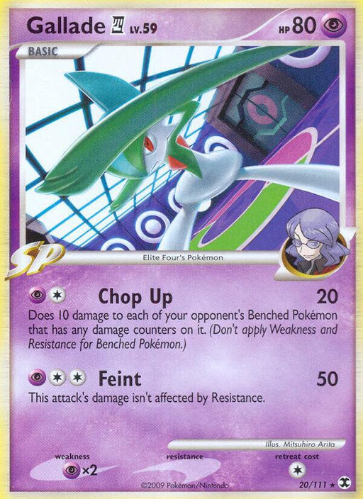 Gallade (20/111) (Theme Deck Exclusive) [Platinum: Rising Rivals] - for just $3.15! 