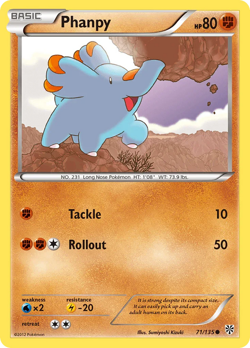 Phanpy (71/135) [Black & White: Plasma Storm] - for just $0.25! 