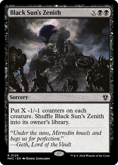 Black Sun's Zenith (MKC-126) - Murders at Karlov Manor Commander - for just $0.14! 