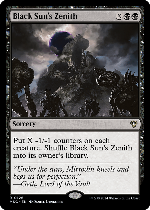 Black Sun's Zenith (MKC-126) - Murders at Karlov Manor Commander - for just $0.14! 