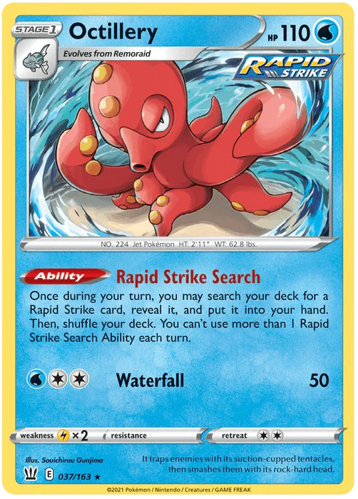 Octillery (037/163) [Sword & Shield: Battle Styles] - for just $0.10! 