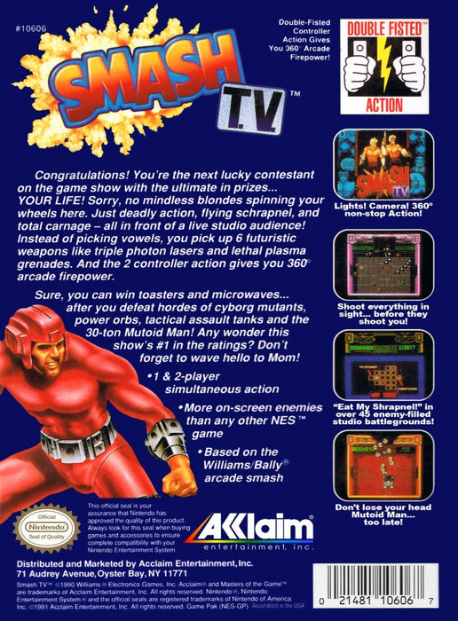 Smash TV – Nintendo Entertainment System (NES) - for just $14.99! 
