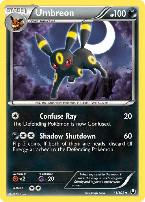 Umbreon (61/108) [Black & White: Dark Explorers] - for just $6.40! 
