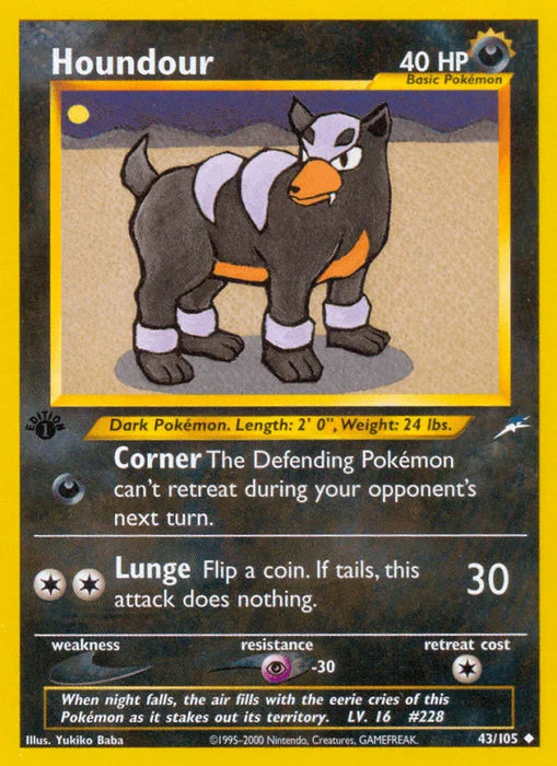 Houndour (43/105) [Neo Destiny 1st Edition] - for just $2! 