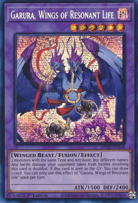 Garura, Wings of Resonant Life [MP23-EN148] Prismatic Secret Rare - for just $2.30! 
