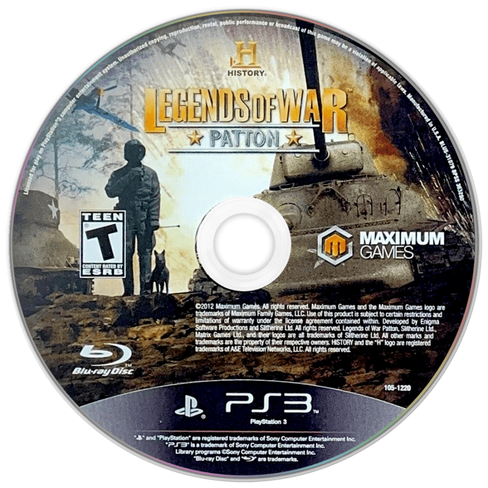 History Legends Of War: Patton – PlayStation 3 (PS3) - for just $12.99! 