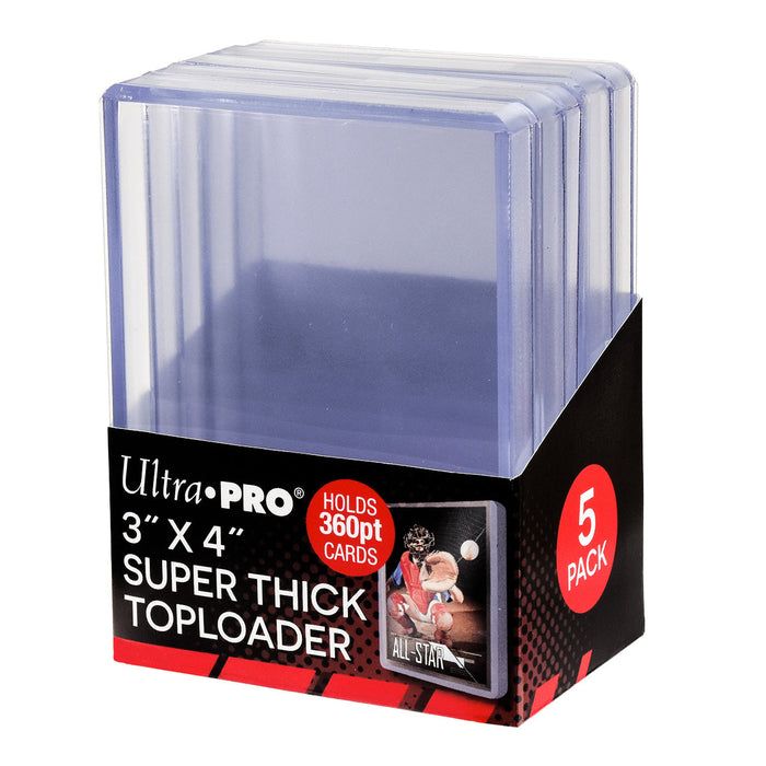 Ultra PRO: Toploader - 3" x 4" (5ct - Super Thick 360pt) - for just $0! 