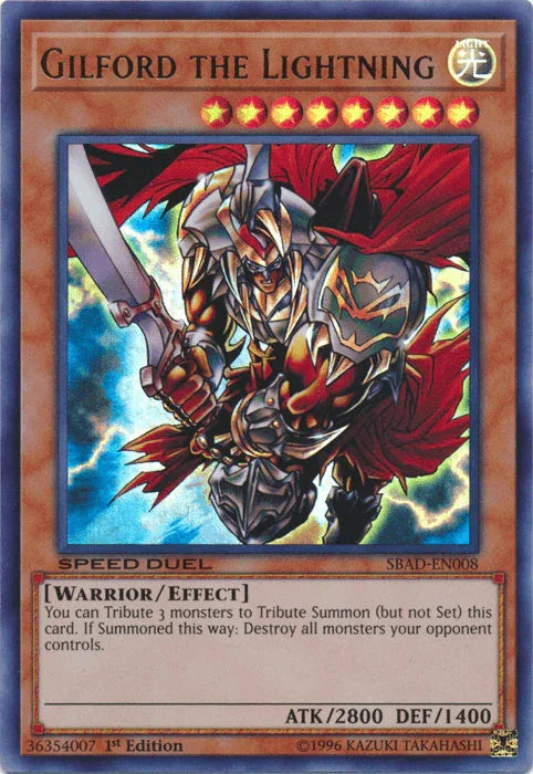 Gilford the Lightning [SBAD-EN008] Ultra Rare - for just $0.70! 