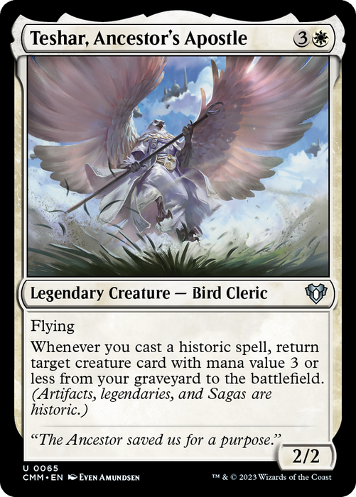Teshar, Ancestor's Apostle (CMM-065) - Commander Masters - for just $0.06! 