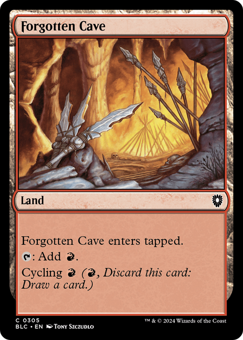 Forgotten Cave (BLC-305) - Bloomburrow Commander - for just $0.10! 
