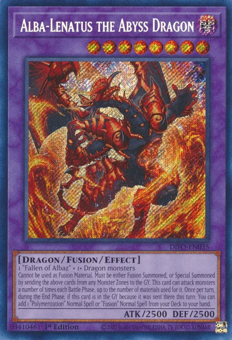 Alba-Lenatus the Abyss Dragon [DIFO-EN035] Secret Rare - for just $2.50! 