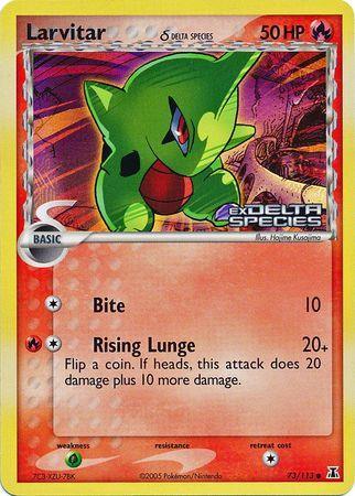 Larvitar (73/113) (Delta Species) (Stamped) [EX: Delta Species] - for just $16.15! 