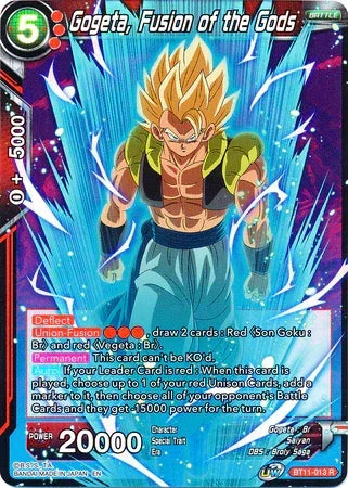 Gogeta, Fusion of the Gods (BT11-013) [Vermilion Bloodline 2nd Edition] - for just $0.10! 