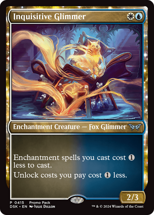 Inquisitive Glimmer (PPDSK-415) - Duskmourn: House of Horror: (enchantment) Foil - for just $0.19! 