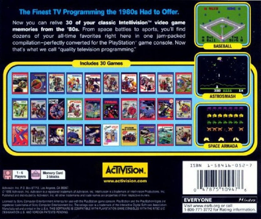 A Collection of Intellivision Classic Games – PlayStation 1 (PS1) - for just $9.99! 