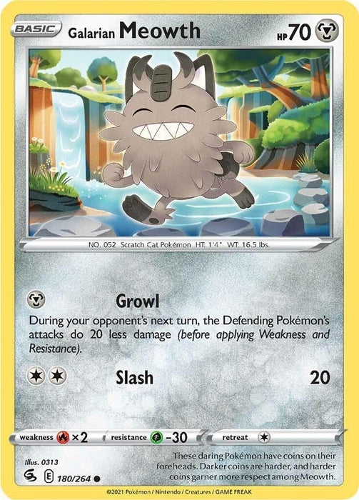 Galarian Meowth (180/264) [Sword & Shield: Fusion Strike] - for just $0.10! 