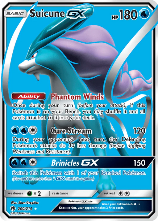 Suicune GX (200/214) [Sun & Moon: Lost Thunder] - for just $10.15! 