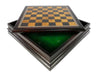 Chess Set - Metal Staunton Chessmen in Wood Chest - for just $129! 