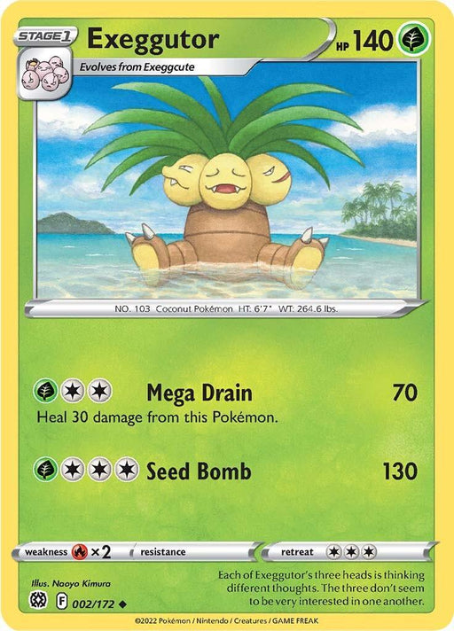 Exeggutor (002/172) [Sword & Shield: Brilliant Stars] - for just $0.10! 