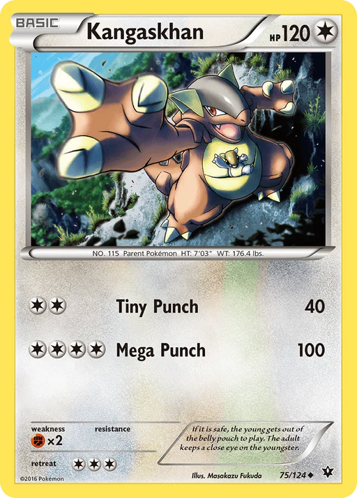 Kangaskhan (75/124) [XY: Fates Collide] - for just $0.10! 