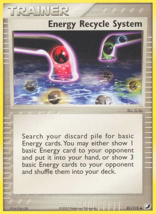 Energy Recycle System (81/115) [EX: Unseen Forces] - for just $0.30! 