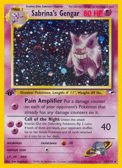 Sabrina's Gengar (14/132) [Gym Heroes 1st Edition] - for just $240.35! 