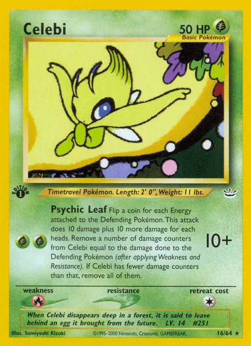 Celebi (16/64) [Neo Revelation 1st Edition] - for just $7.85! 