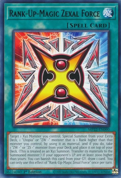Rank-Up-Magic Zexal Force [MP22-EN090] Rare - for just $0.10! 