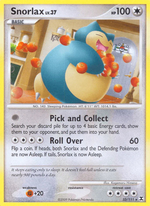 Snorlax (33/111) [Platinum: Rising Rivals] - for just $11.20! 