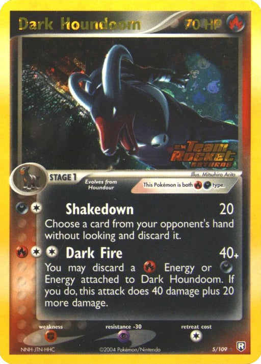 Dark Houndoom (5/109) (Stamped) [EX: Team Rocket Returns] - for just $50! 