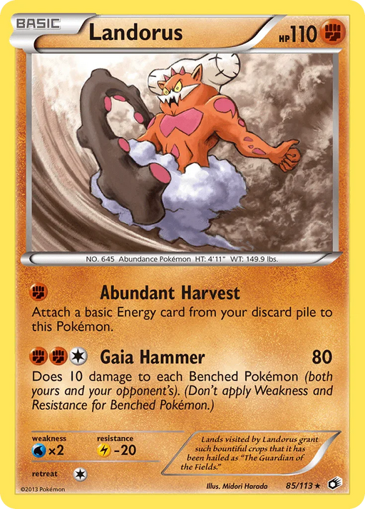 Landorus (85/113) [Black & White: Legendary Treasures] - for just $0.40! 