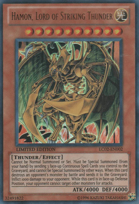 Hamon, Lord of Striking Thunder [LC02-EN002] Ultra Rare - for just $0.25! 