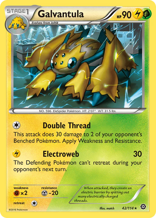 Galvantula (42/114) [XY: Steam Siege] - for just $0.25! 